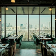 大きな窓から楽しむパノラマビュー