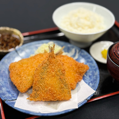 大人気アジフライ定食！