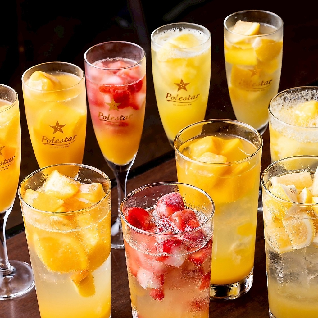 フルーツサワーとフルーツスパークリングが名物！