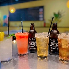 皆んな大好きhoppy。生搾りサワーもご用意しております