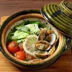 〔ディナー〕あさりと春キャベツのアクアパッ茶