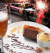 誕生日・送別会などお祝いは特製デザートでお祝いを。