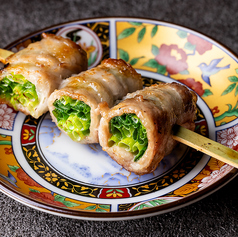 “焦がし味噌” 万能ねぎ巻き串
