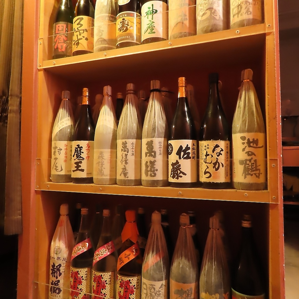 全てのコースにおそらく日本一の焼酎飲み放題が付いています！