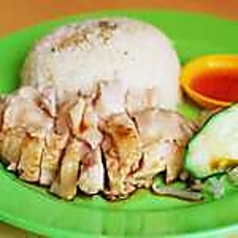 海南チキンライス（蒸）hainanese chicken rice steamed style