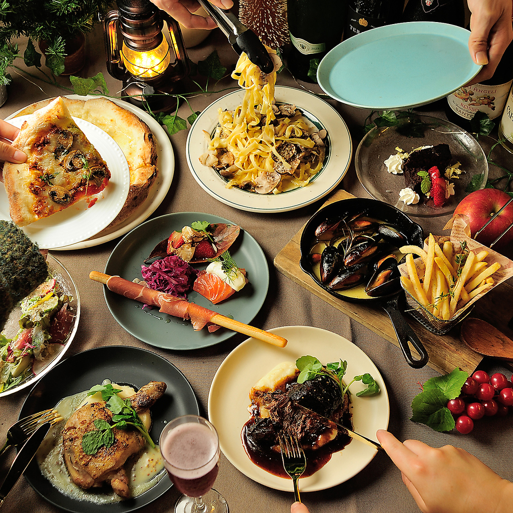 各種宴会コースご準備しております♪窯焼きピザ、自家製イタリアンをお楽しみいただけます♪