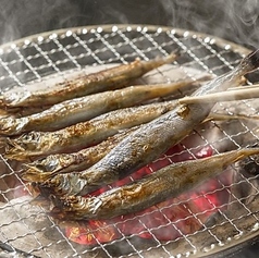 子持ちししゃもの炙り焼き