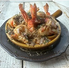 赤海老の香草バター焼き