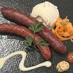 鹿肉ソーセージ2種盛り合わせ
