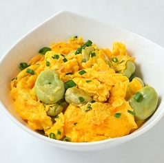 そら豆とふんわり卵炒め