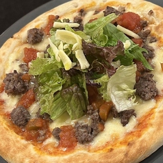 鹿ひき肉とサルサソースのタコライス風