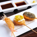 料理メニュー写真&nbsp;甘みと旨みが凝縮『活車えび』串揚げ