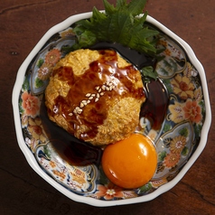 自家製あら焼きつくね～特製タレと卵黄～