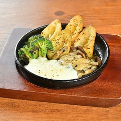 きりたんぽのガーリックバター焼き