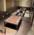 掘りごたつの版個室で、ご家族、友人同士、カップルなど、周りを気にすることなくくつろげます♪ちょっとした円会にも仕切りがあるのでお気軽に！！
