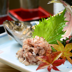 刺身 真鯵のなめろう