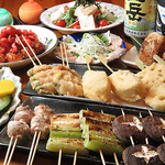 串焼き・串揚げなら是非串之家へお越し下さい♪鶏・豚・野菜・肉焼き各種一本176円(税込)～ご用意♪