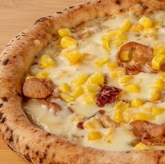 照り焼きチキンのピザ