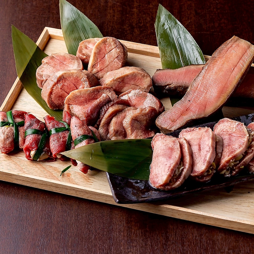 食べ放題にもなってる牛タンはこだわりの品々