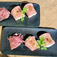 モルタデッラハムとお米のポレンタ　ハモンセラーノ添え