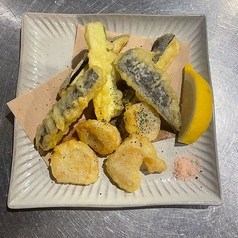 <今月の旬食材>ホタテと季節野菜のフリット