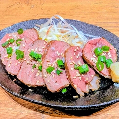 黒毛和牛の網巻きレバテキ