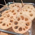 料理メニュー写真&nbsp;串カツ　レンコン