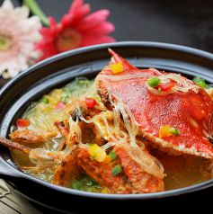 ワタリ蟹と春雨の煮込み鍋