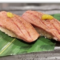 料理メニュー写真&nbsp;七龍 極上黒毛和牛握り　二貫