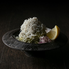 しらすの冷製ジェノベーゼパスタ