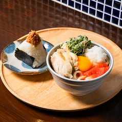 【博多めんたい釜玉鶏うどん】モチモチとした食感が特徴