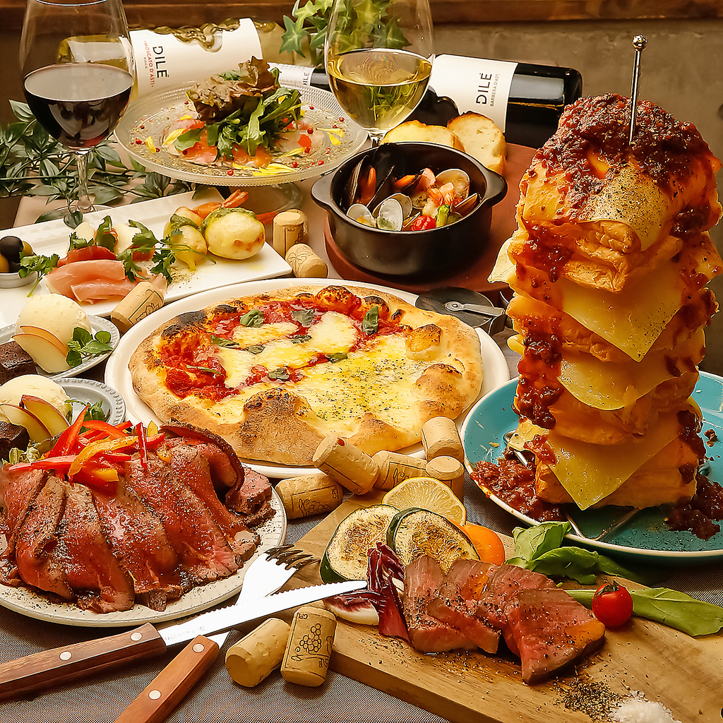 【宴会◎】前菜盛り合わせからデザートまで、食材・盛り付けに拘った創作イタリアンコースあります♪