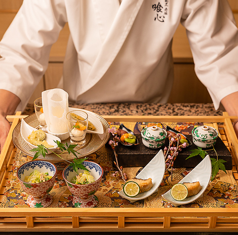 大人の隠れ家『肉割烹 赤坂喰心』。逸品料理・コース料理共に新メニューになりました