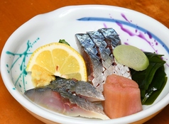 〆さば／太刀魚辛子酢味噌