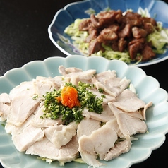 蒸し鶏ポン酢