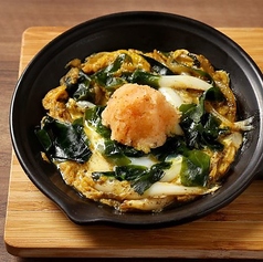 〔ディナー〕白魚と新わかめの玉子とじ