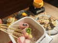 料理メニュー写真 野菜肉巻　串しゃぶ(7本)＋出汁セット