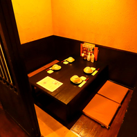 雰囲気も自慢の少人数様向け個室◎