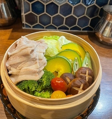 豚肉と野菜のせいろ蒸し