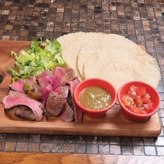 麦黒牛のステーキタコス