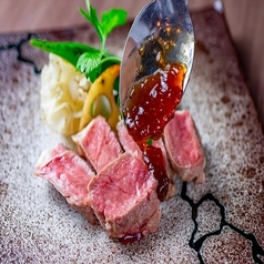 道産ラムロースステーキ ～赤ワインと玉葱のソース～