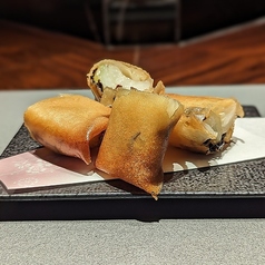 新玉ねぎの春巻き