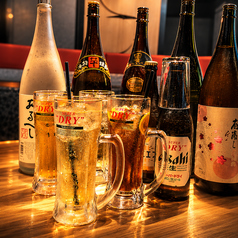 料理と合わせて楽しめる飲み放題メニュー