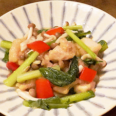 鶏肉と野菜の塩炒め