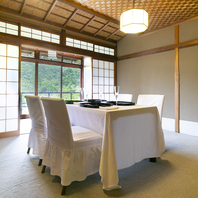 四季の風景を楽しめる部屋