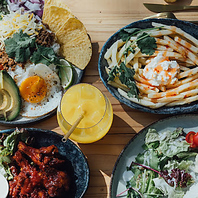 絶景と共に味わう！リゾート感あふれる料理の数々◎