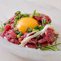 料理メニュー写真&nbsp;馬刺し塩ユッケ