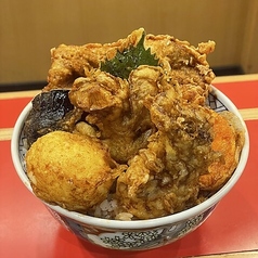 鶏野菜天丼