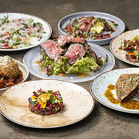 厳選し仕入れたA5ランク和牛を使用した品々