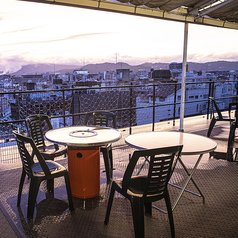八坂神社や京都タワー、清水寺など京都の街並みを一望できる最高のロケーションのビアガーデン！